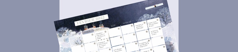calendrier-lecture janvier 2022