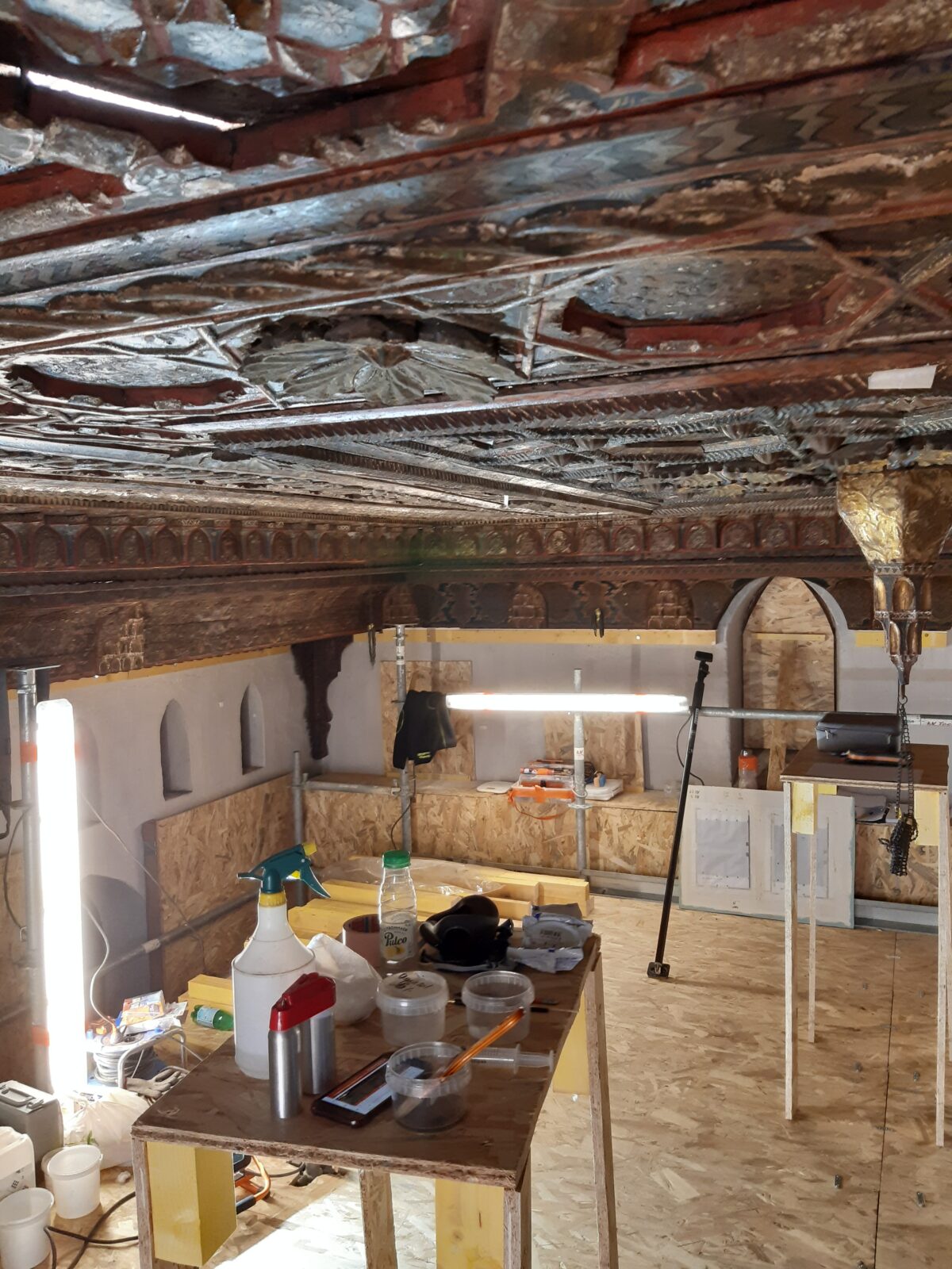 plateforme restauration plafond Mosquée sept 20 Séverine Bompays